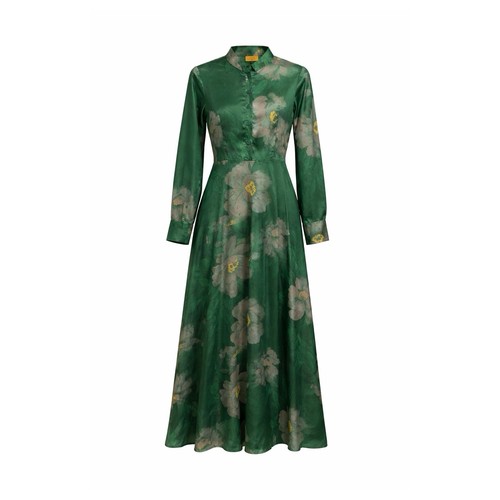 Womens shirtdress small - shirtdress, green